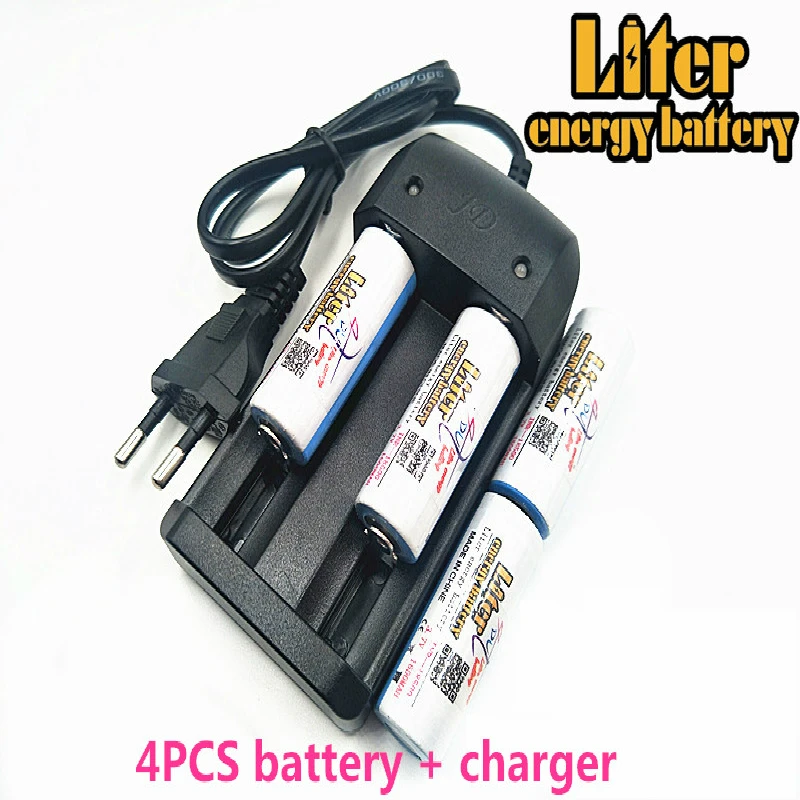 Оригинальный литровый аккумулятор ICR 18500 3 7 V 1600mAh литий ионный + зарядное