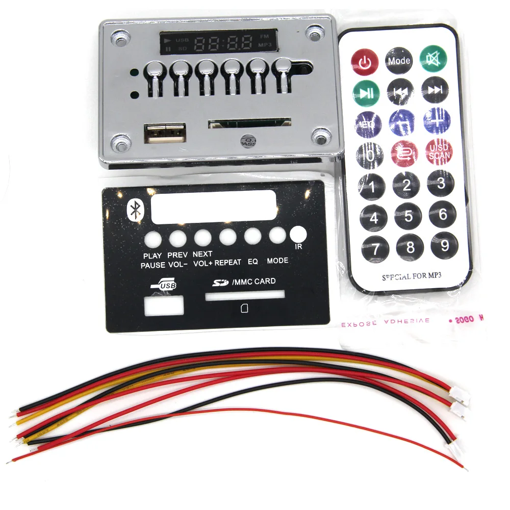 MP3 плеер встроенный Автомобильный USB Bluetooth 12 В 5 в FM магнитола с AUX Hands free декодер