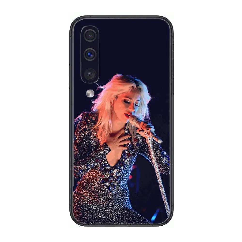 

L-Lady Gaga style Phone Case Hull For Samsung Galaxy A 3 5 6 7 8 9 E 2018 Plus 2017 E S Black Shell Art Cell Cover TPU