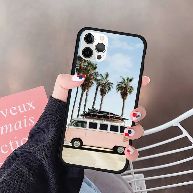 

Combi Van Surf Phone Case For Iphone 5 5S SE 6 6s 7 8 plus X Xr XS 11 12 Mini Pro Max Cover Fundas Coque