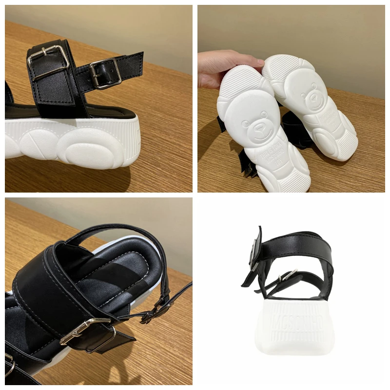 

ASILETO New 2021 Ladies Sandals Open Toe Portable Slim Thick Bottom Steady Breathable Wear-resistant Nonslip Summer A4061