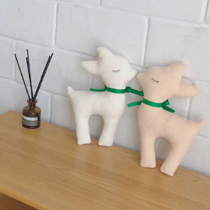 

Soft Appease Doll Animal Plush Toy Cartoon Calf Bear Fawn Children Appease Dolls Children Room Decoration Christmas Gift