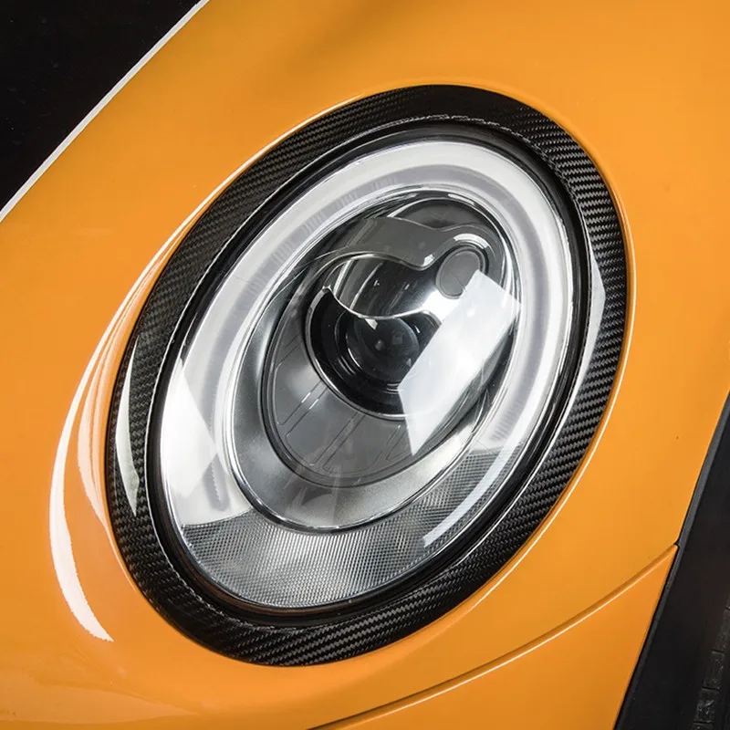 Накладка на переднюю фару автомобиля из углеродного волокна для Mini Cooper F54 F55 F56 F57