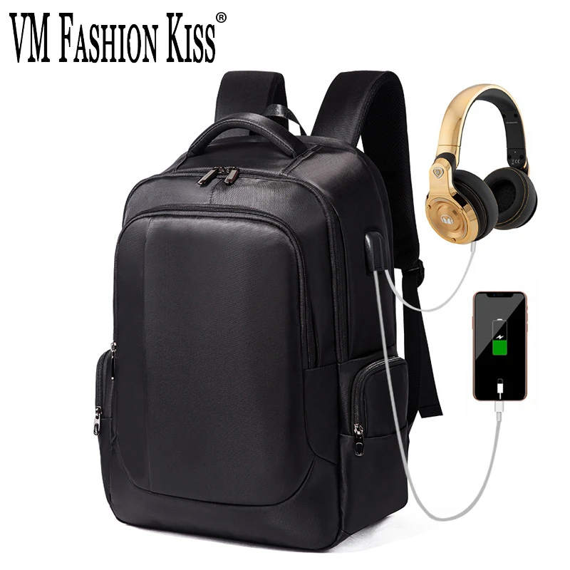 2019 New Waterproof Backpack Men Laptop Back Pack Mochilas Feminina USB Charging Large Capacity Business Travel Backpack Bookbag