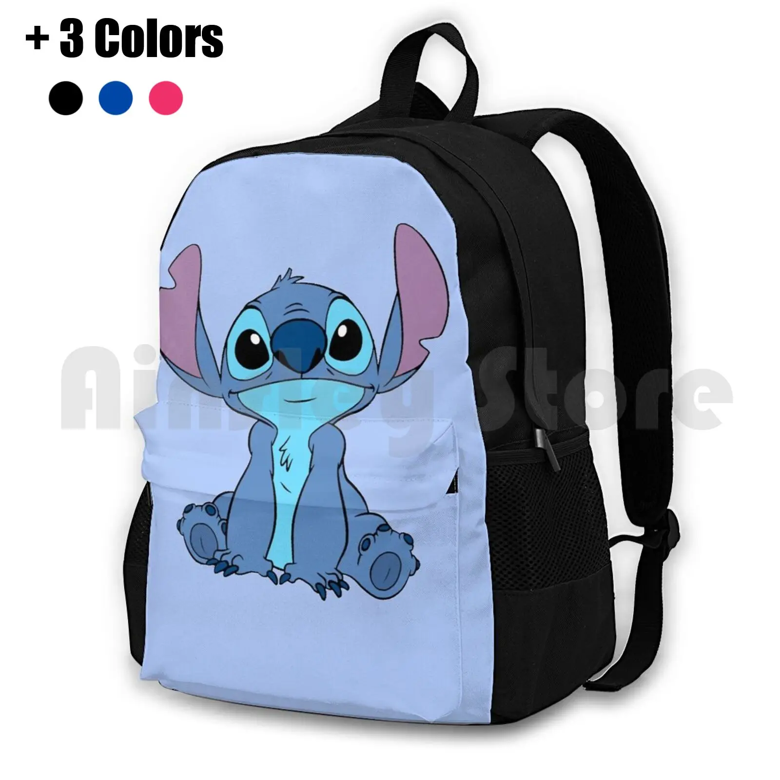 

Outdoor Hiking Backpack Waterproof Camping Travel Lilo And Cute Lilo Blue Tumblr Family Hawaii Love Adorable Flower Music