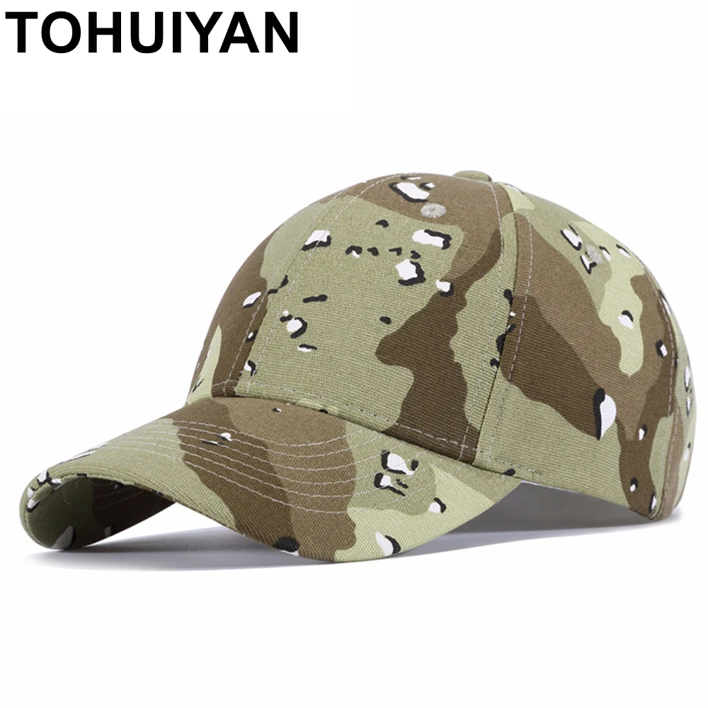 TOHUIYAN Camo бейсболка для мужчин камуфляжная армейская шляпа летняя Bone Masculino папа