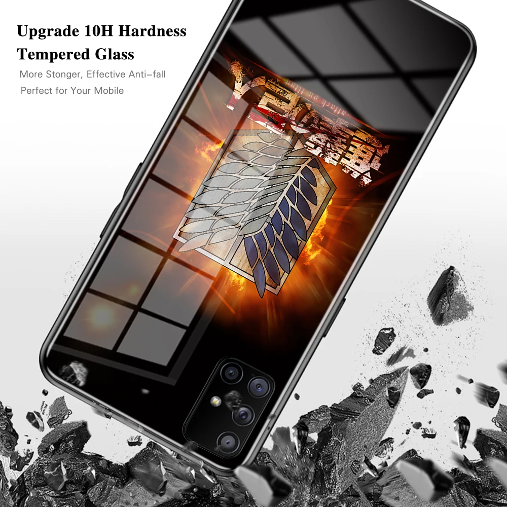 Чехол-накладка для Samsung A71 A51 4G 5G A20 A30 A40 A50 A70 A81 A91 A11 закаленное покрытие | Мобильные