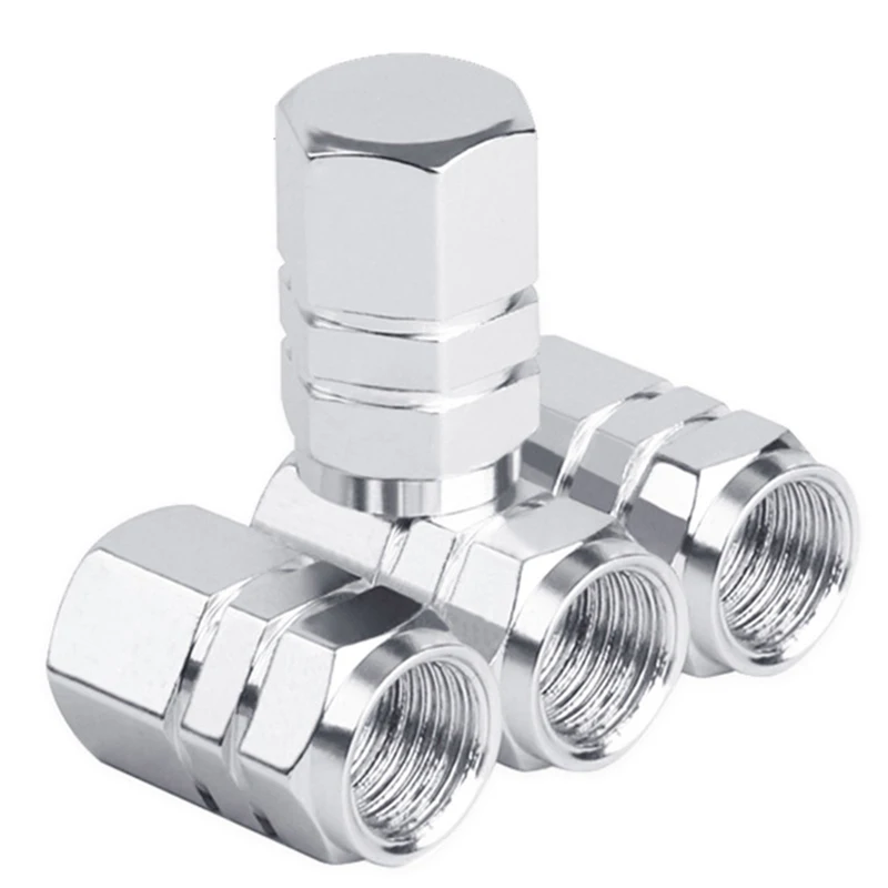 

4pcs Car Tire Valve Stem caps Bolt-in Aluminum Theftproof valve caps Car Wheel Tires Valves Tyre Stem Air Caps