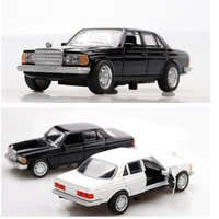 136 scale simulation diecast model e class w123 classical car metal retro vehicle pull back collection display for children