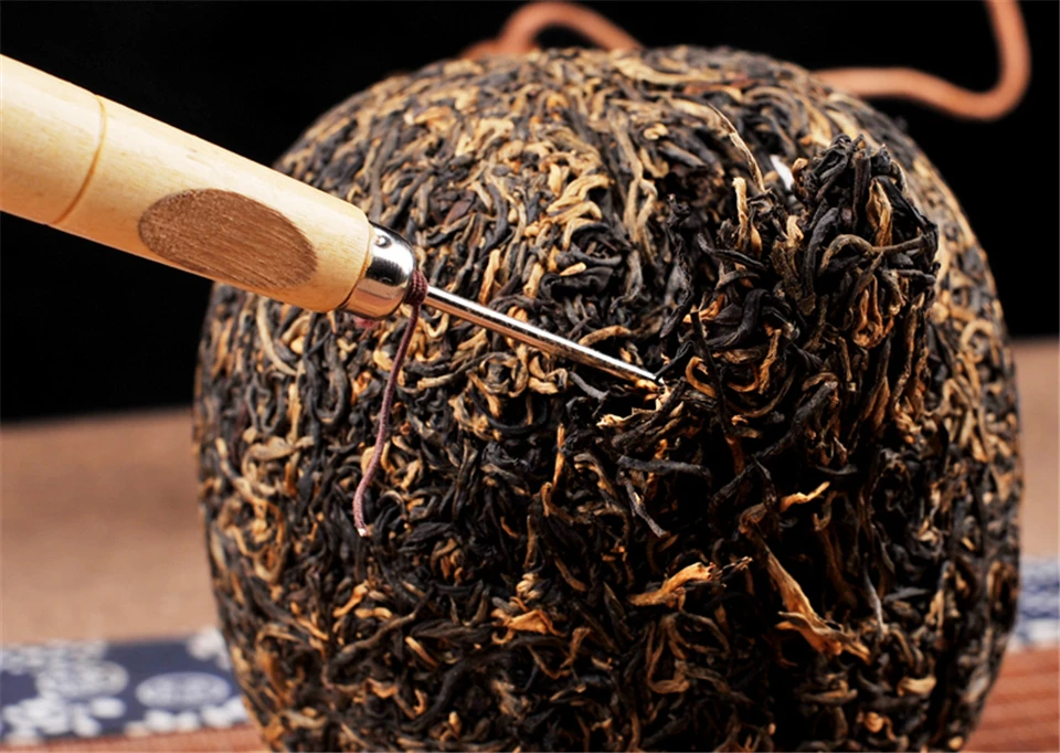 

2019 Gold Buds Dian Hong Yunnan Black Chinese Tea Feng Qing Golden Melon Tuocha Dianhong 500g