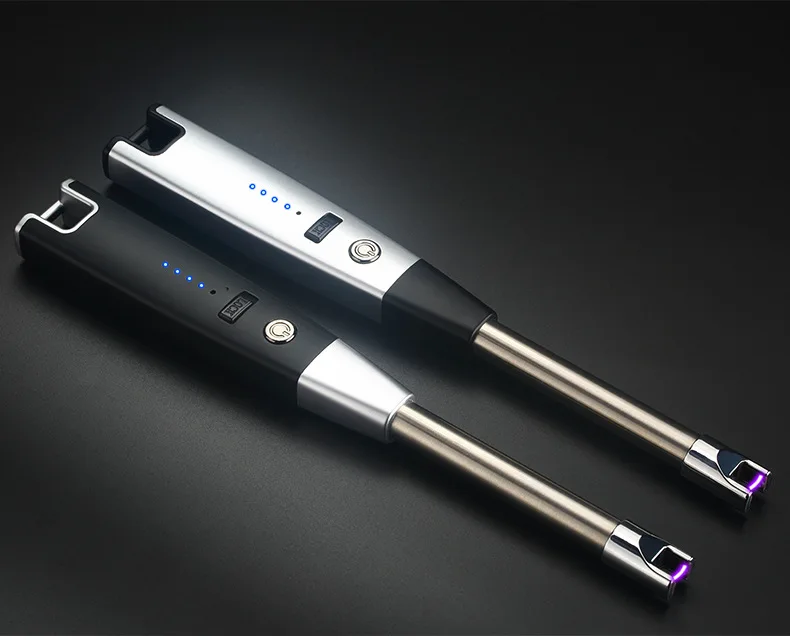Новинка зажигалка для кемпинга барбекю кухни USB зарядка Электронная дисплей
