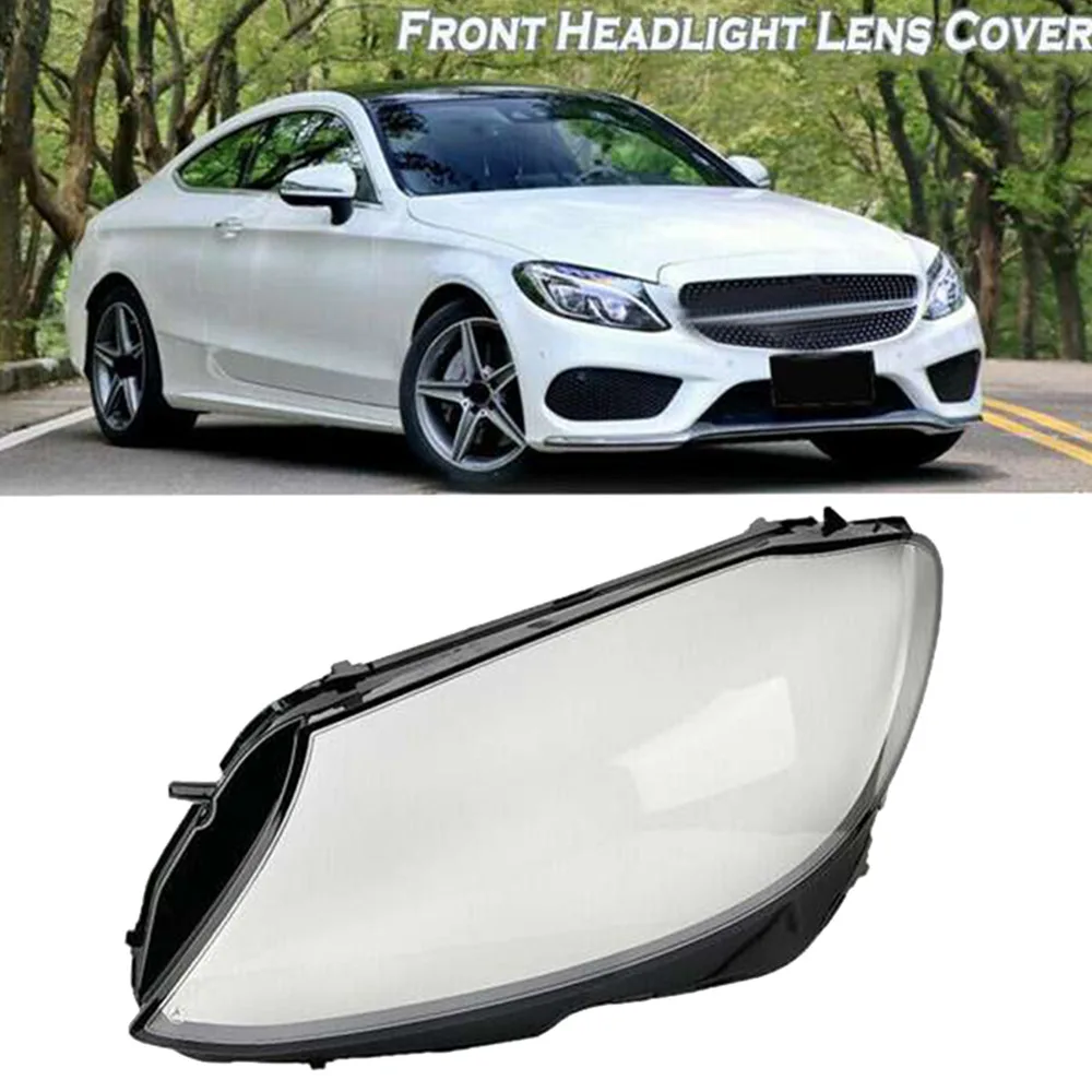 Headlamp Cover Lamp Shade Front Headlight Shell For Mercedes benz C ClassW205 C180 C200 C260L C280 C300 2015-2018 Headlight Lens