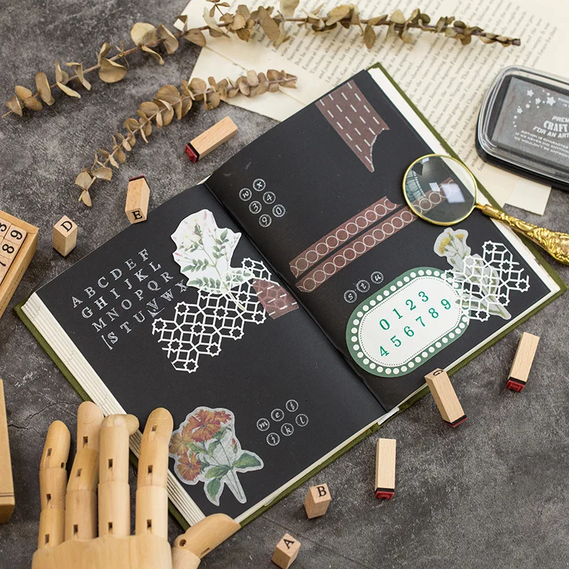 36 шт. DIY цифры и алфавит буквы деревянный набор резиновых штампов для обучения