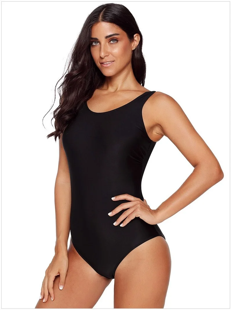 

2020 New European and American Gradient One-piece Sexy Swimsuit Women's Plus Size Conservative