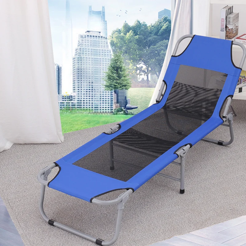 

Office Folding Chair Single Lunch Break Nap Folding Bed Home Simple Portable Invisible Lazy Camp Bed Chaise Longue