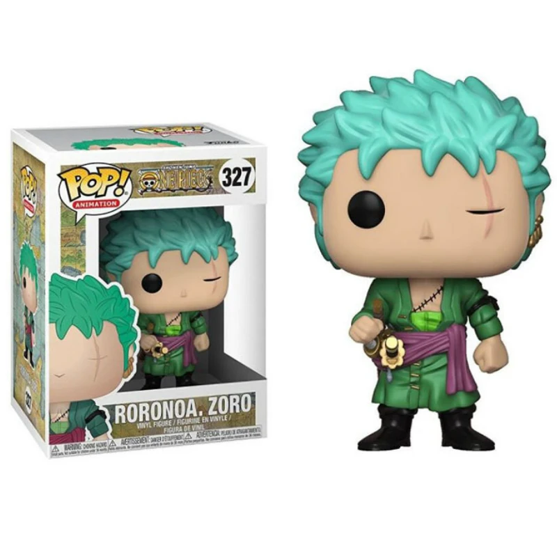 Funko Pop ONE PIECE ZORO обезьяна Д. Луффи нами франки Фильм Винил экшн и игрушки Фигурки Коллекционная модель игрушки для детей - Цвет: 327 with box