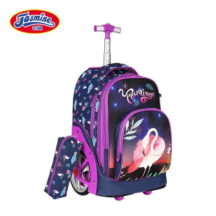 school bag with wheels school backpack on wheels large wheels 18 inch school trolley bags for teens travel rolling luggae bag