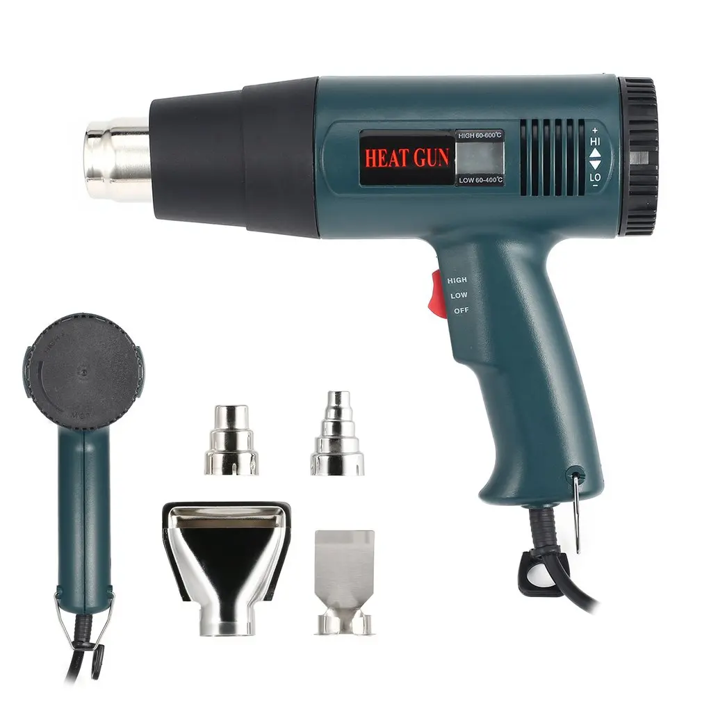 866A 1800 Вт ЖК дисплей промышленный электрический тепловой воздушный пистолет