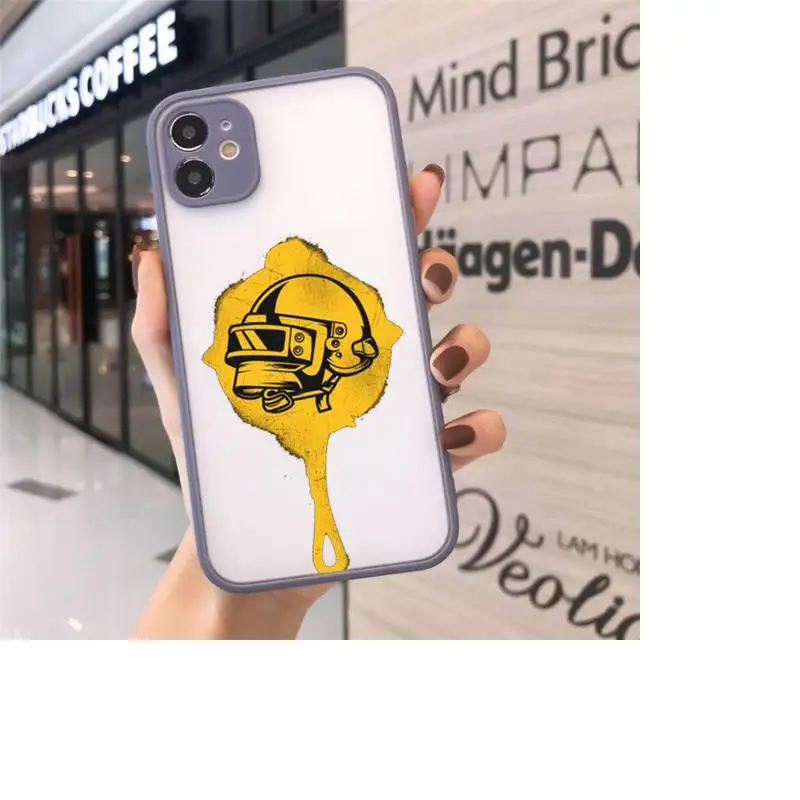 

Hot game PUBG Phone Cases matte transparent For iphone 7 8 11 12 plus mini x xs xr pro max cover