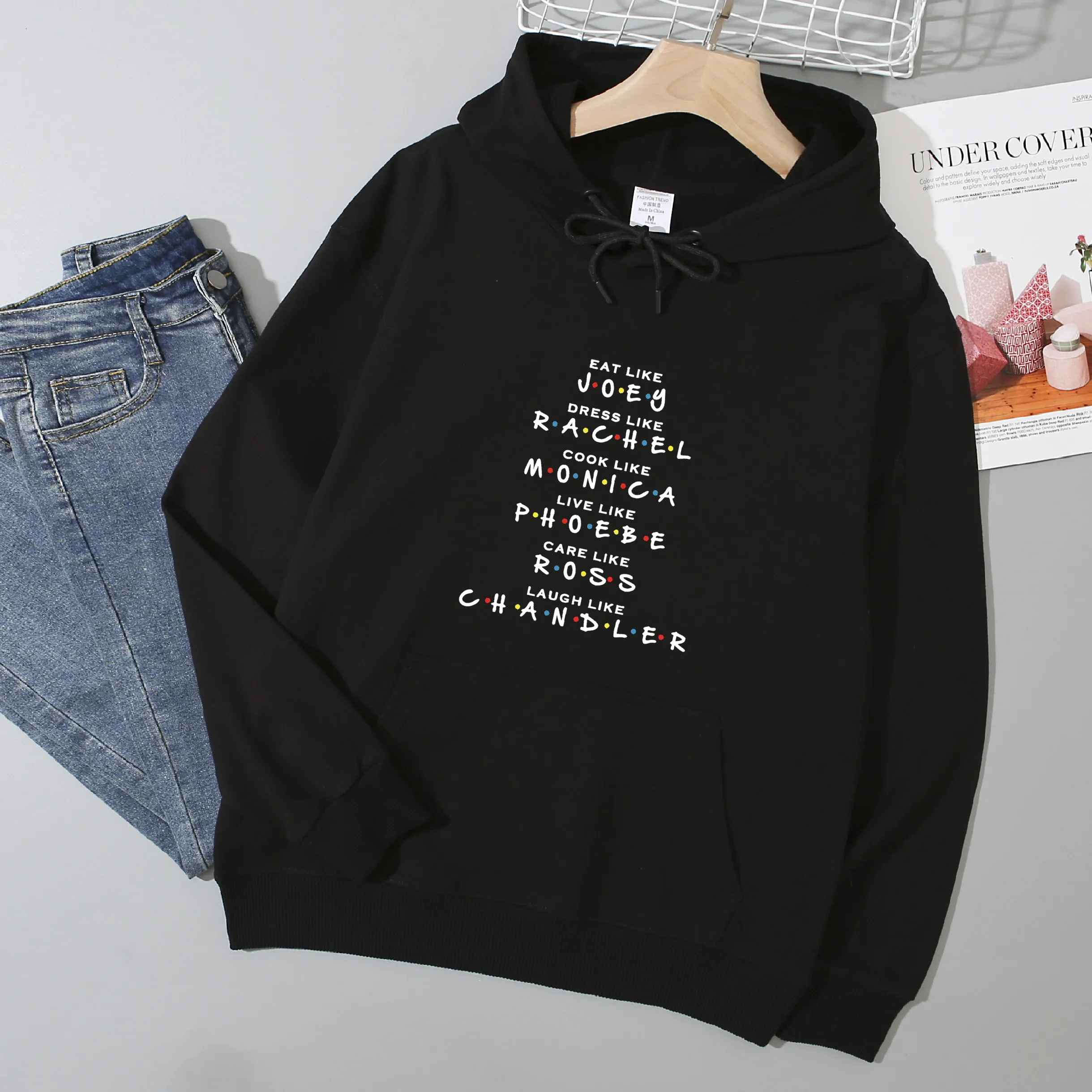 

Comfortable Hip-hop Friends Hoodie Men Women Pullover Harajuku Tracksui 2021 Streetwear Casual Fashion Oversized Clothes