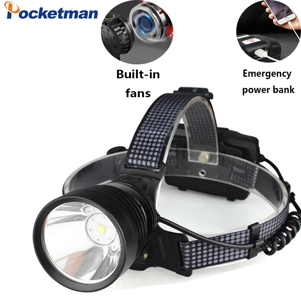 Xhp90 30w Powerful USB Rechargeable LED Headlamp With Built-in Headlight Zoomable Use 3* 18650 Rchargeable Battery Head Torch | Освещение