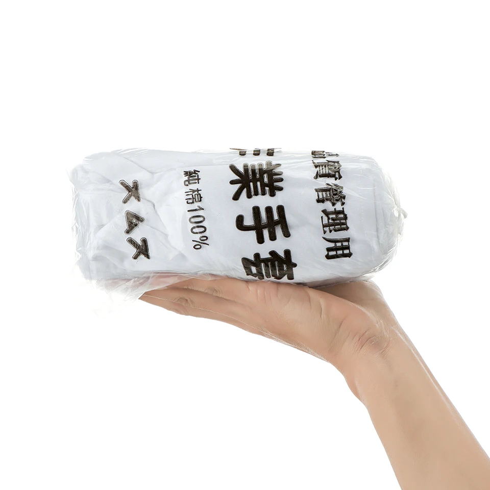 Плотные хлопковые перчатки 12 пар серебряные рабочие для проверки монет