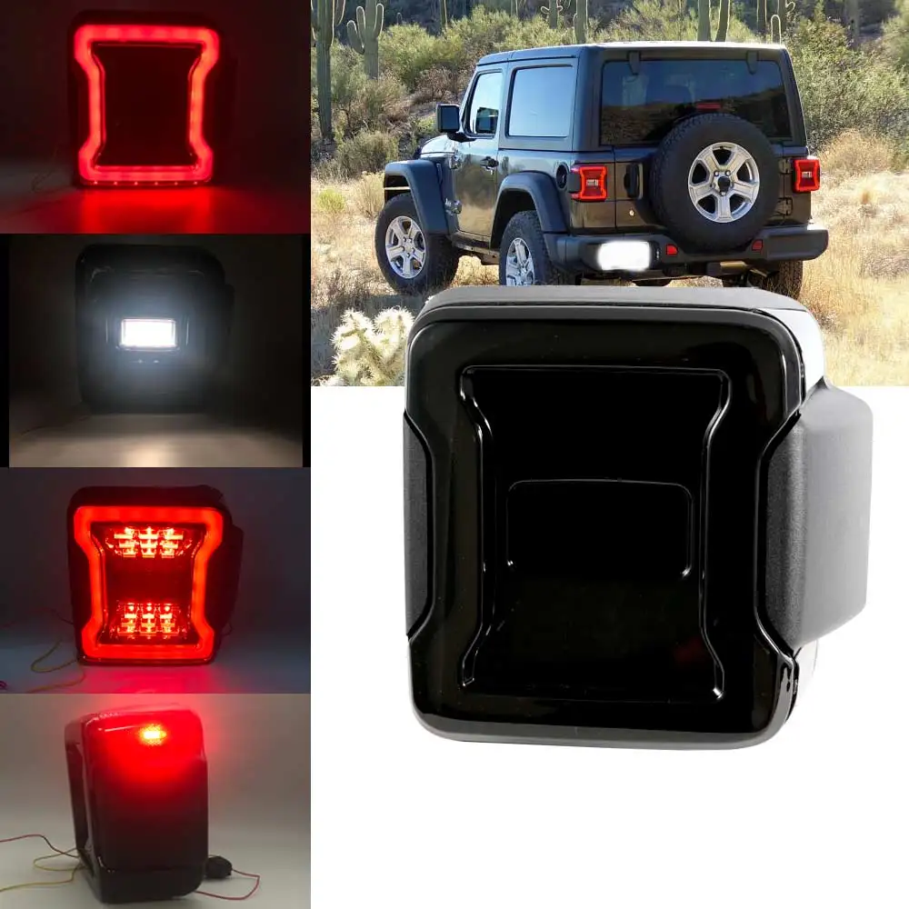 2 шт. новая версия США светодиодный задний фонарь для Jeep Wrangler JL 2018 2019