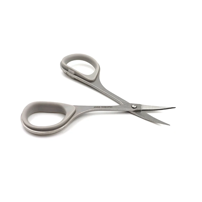 Description Picture 4 of itemProfessional  Eyebrow Eyelash Scissors Trimmer Straight or angle  Stainless Steel  Eyebrows Eyelashes Trimming Clippers