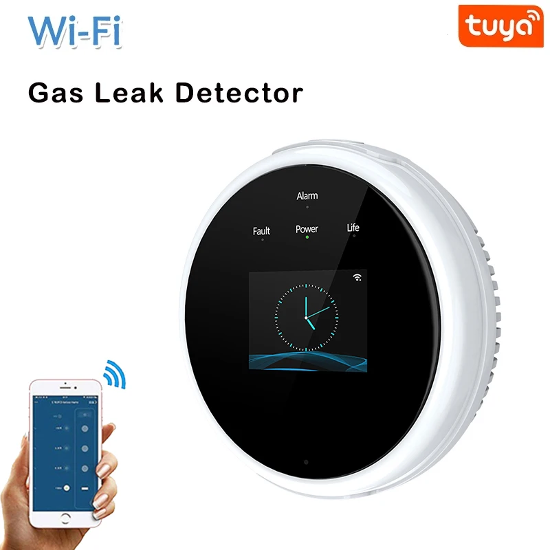 

Tuya WiFi Smoke Alarm 70db Fire Protection Smoke Detector Smoke House Combination Fire Alarm Home Security System