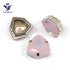 Искусственные кристаллы YANRUO, все размеры 4706, розовая вода, опал, триллиант, стразы для рукоделия, заостренная спина, пришитые Стразы для одежды