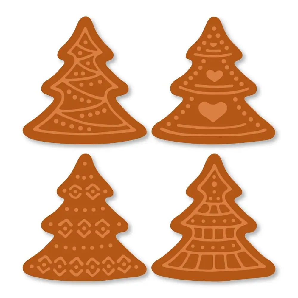 SwovoFour Рождественские елки металлические режущие штампы для скрапбукинга