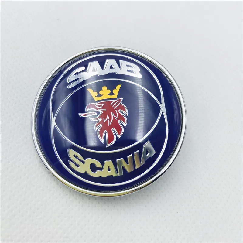 

20PCS 50mm For SAAB SCANIA 93 900 9000 Car Sticker Bonnet Front Hood Emblem Badge Circular Mark 5289897 4522884