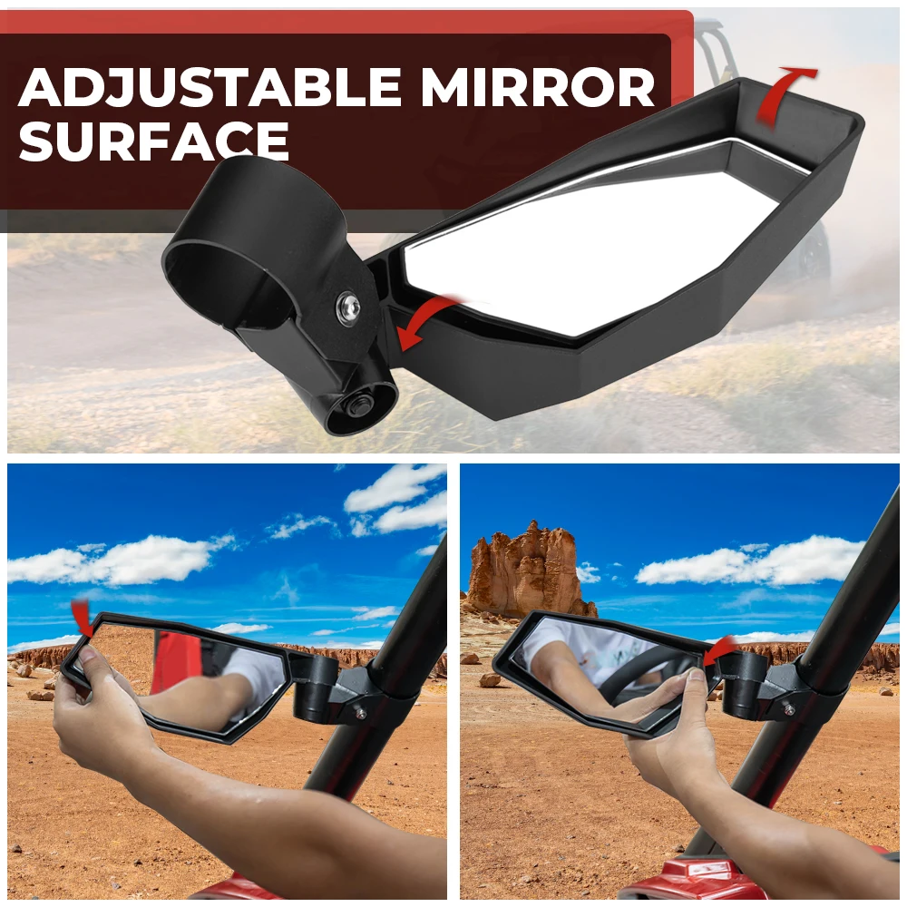 KEMIMOTO UTV 2 &quotбоковое зеркало заднего вида для Polaris RZR Pro XP / 4 2/4 двери Can Am Commander Maverick