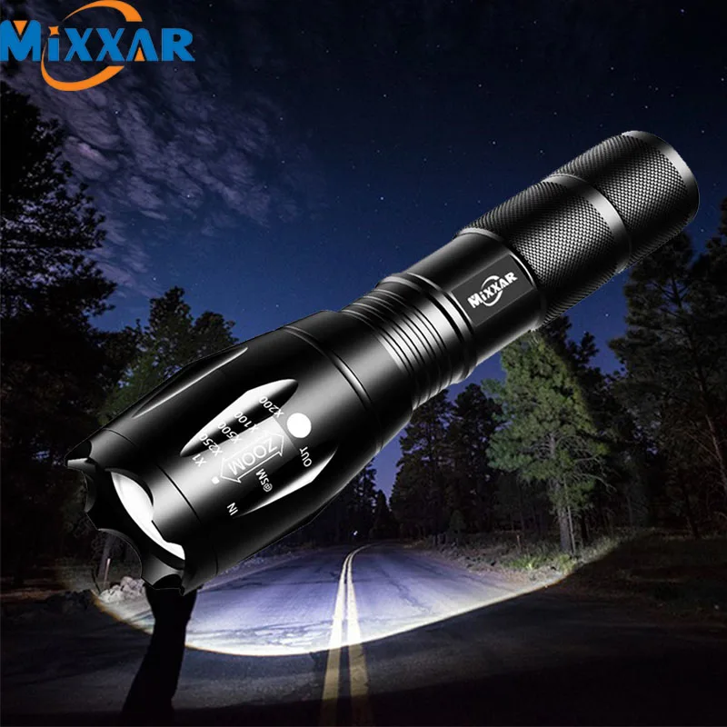 ZK20 T6 алюминиевая водонепроницаемая лампа Zoomable CREE светодиодный светильник фонарь