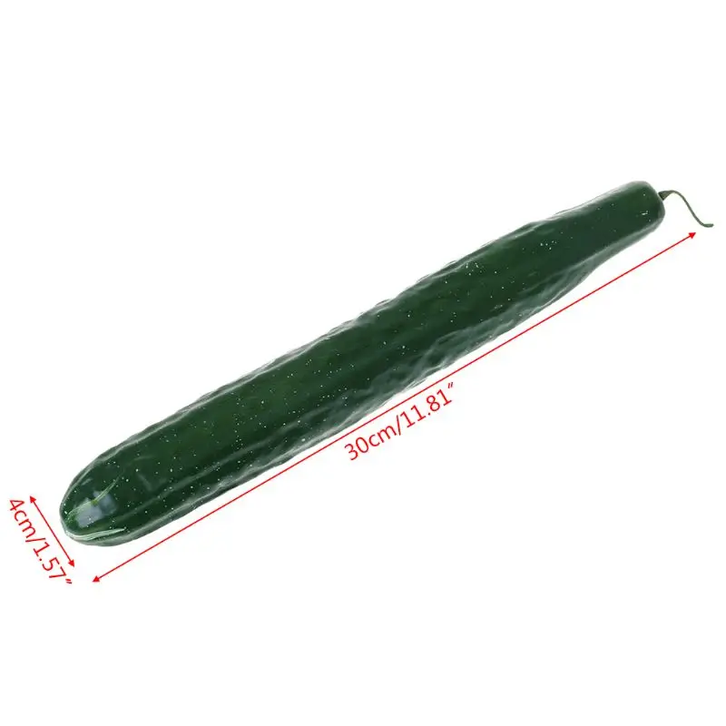 

Lifelike Artificial Cucumber Simulation Fake Vegetable Photo Props Home Kitchen Decoration Kids Teaching Toy