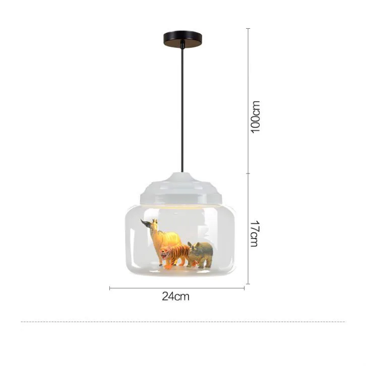 

Nordic Cartoon Pendant Lights Led Cute Animal Hanging Lamps for Children Room Light Pendant Glass Lamp Bedroom Home Deco Gift