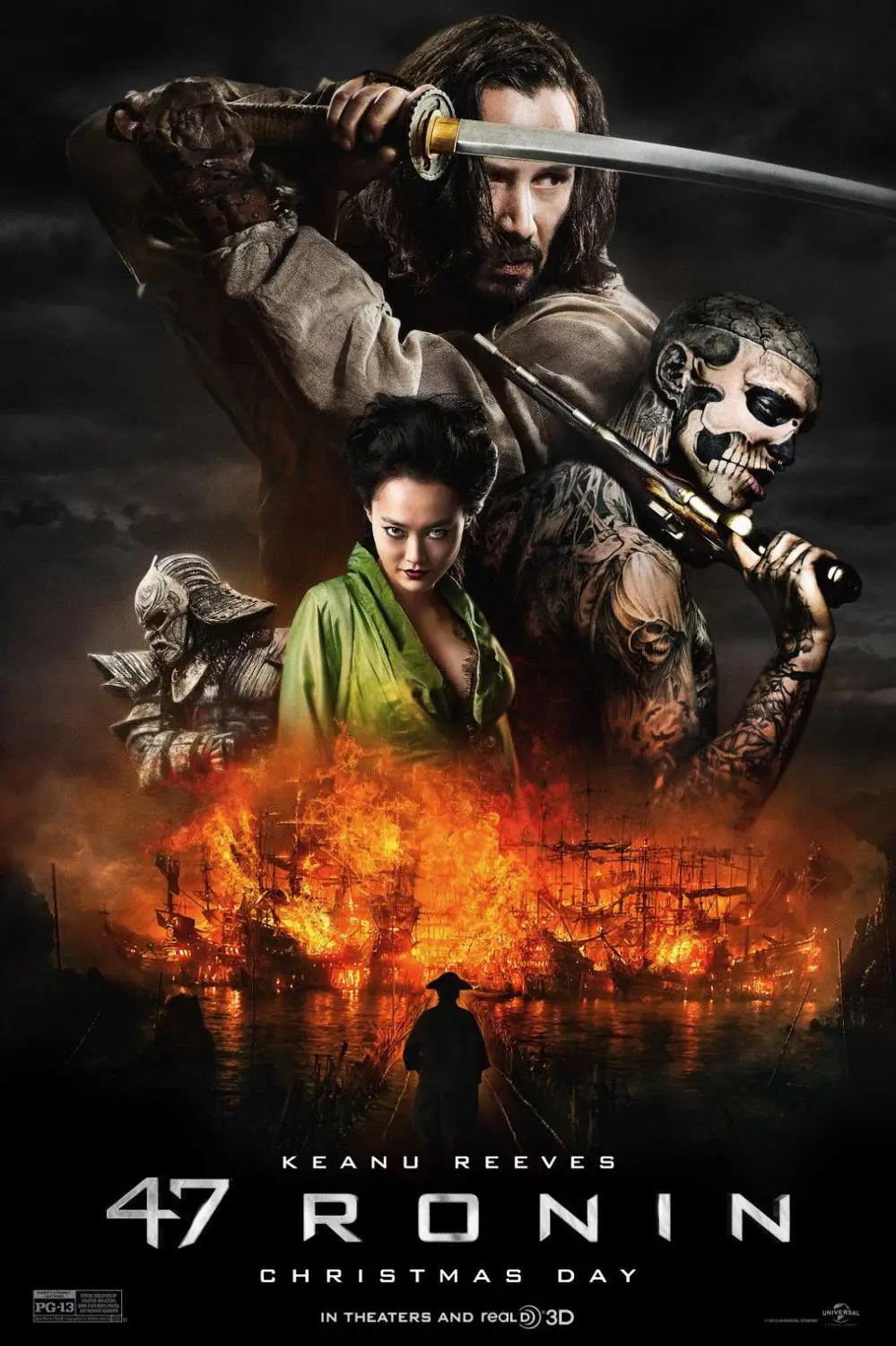 Новый 47 RONIN арт Принт по фильму Шелковый плакат для домашнего декора|Рисование и