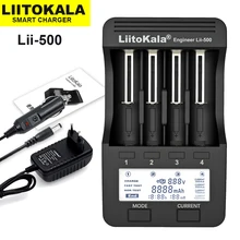 Liitokala Lii500 LCD Battery Charger, Charging 18650 3.7V 18350 18500 16340 25500 10440 14500 26650 1.2V AA AAA NiMH Battery