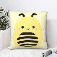 bumblebee square pillowcase cushion cover funny zipper home decorative pillow case for home simple 4545cm