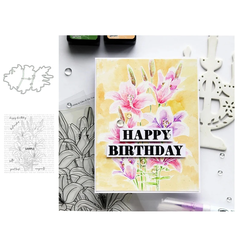 

Flowers Stamps and Dies Metal Cutting Dies for Scrapbooking Handmade Mold Cut Stencil DIY Card Make Mould Model Craft Decoration