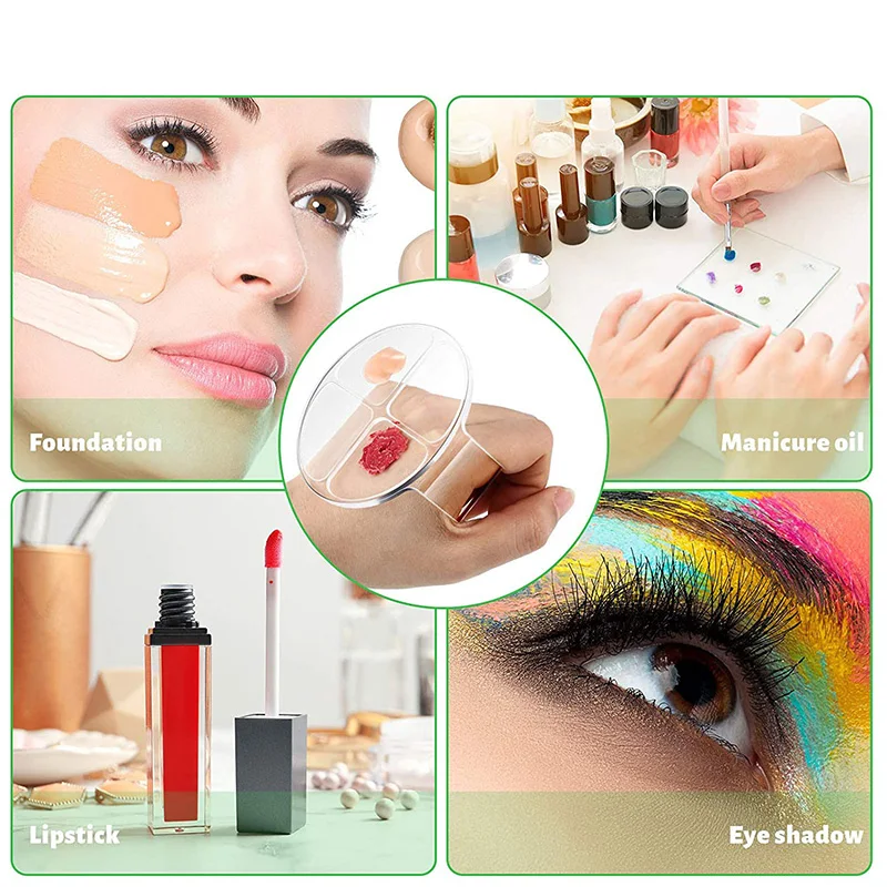 Палетка для смешивания красок макияжа прозрачная ручная палитра акриловая