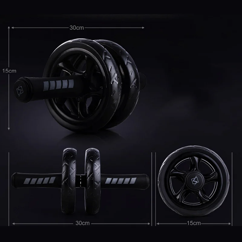 Корабль из RU Новый без шума брюшное колесо с ковриком для упражнений фитнес