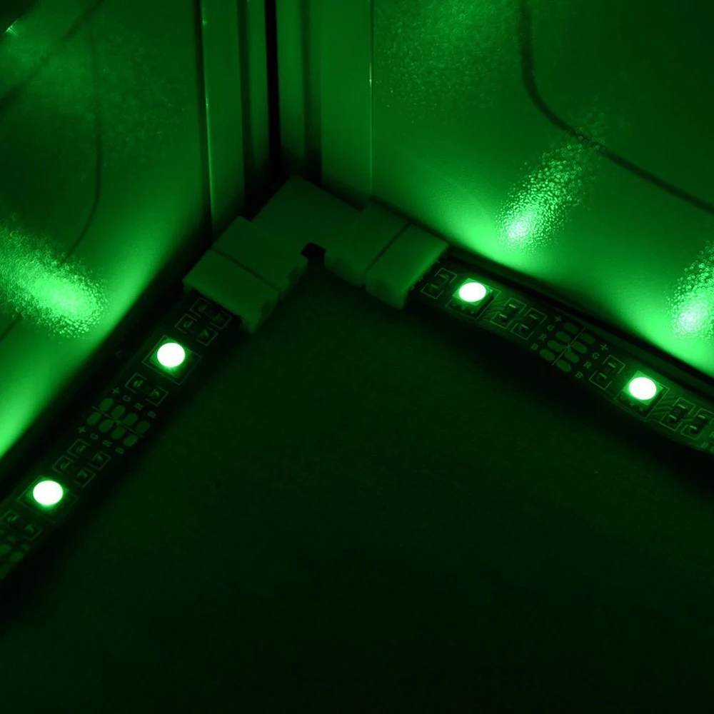 10 шт./лот разъем светодиодной ленты l образной формы 4 контакта Бесплатный