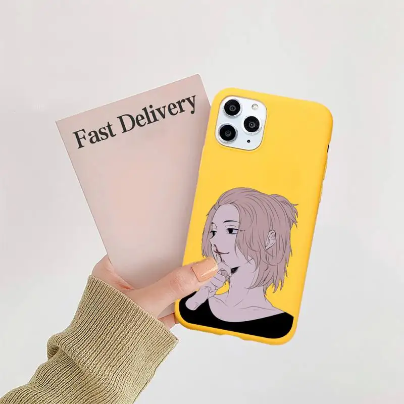 

Tokyo Revengers Japan anime Phone Case Candy Color for iPhone 6 7 8 11 12 s mini pro X XS XR MAX Plus