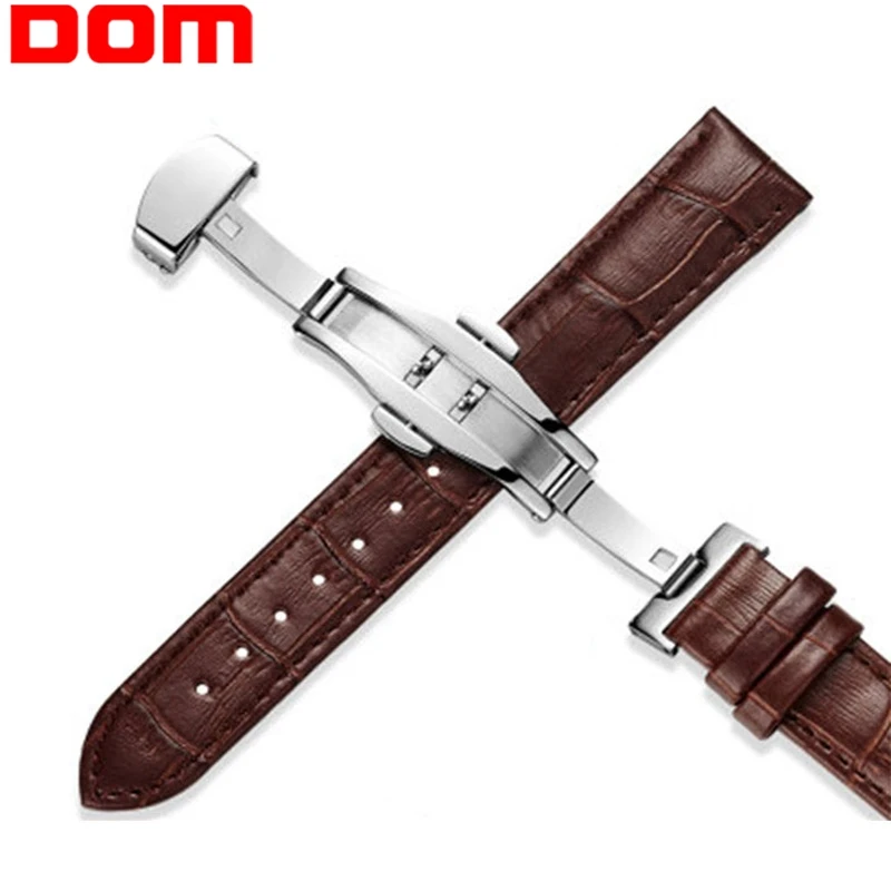 Ремешок для наручных часов из натуральной кожи универсальный ремешок с бабочкой