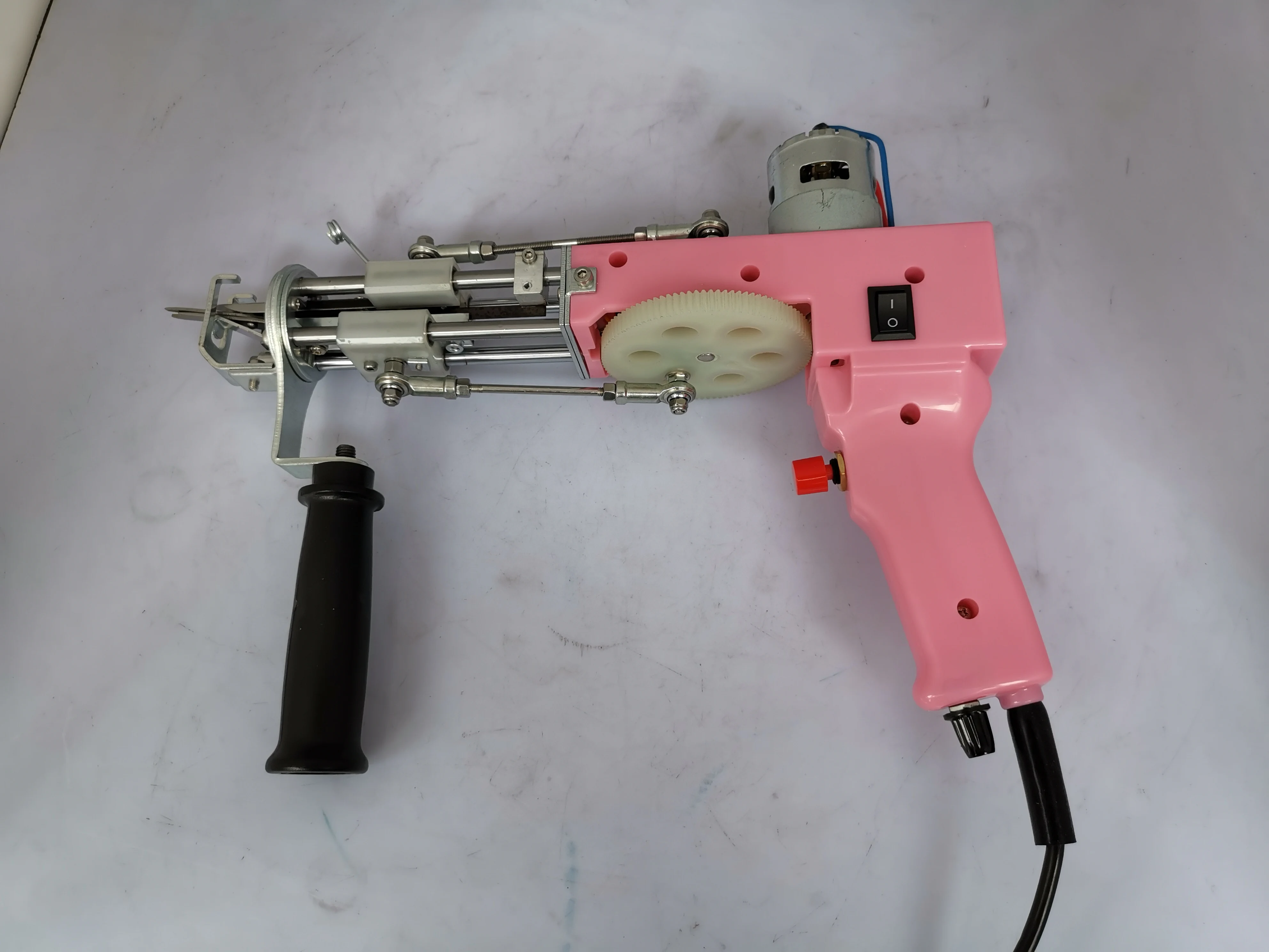 Розовый 100 240V Электрический Портативный разрезной ворс Ковроткачество