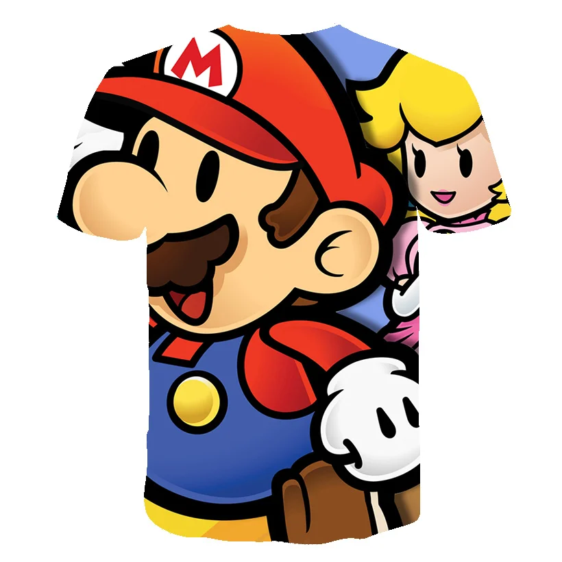 

Cartoon Sonic Supermario t shirt Boys Game Child Tee Casual Short Sleeve Kids Baby Girls O-Neck Short Sleeve Children's Tops