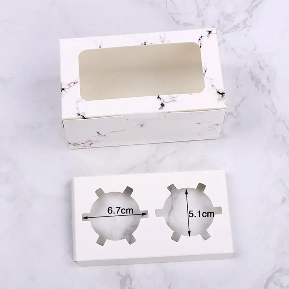 10 упаковок мраморная коробка для кексов и упаковка печенья тортов десертов с