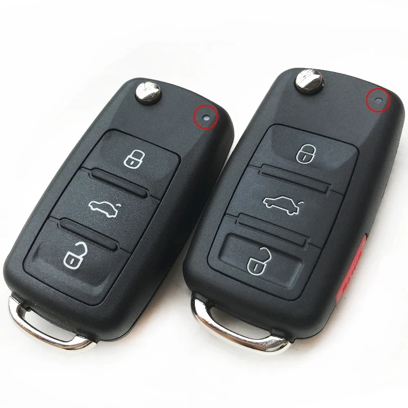 3+ 1/3 кнопки Складной флип-ключ корпус для Volkswagen Touareg Tiguan Для VW MK6 Polo Golf 4 7 6 Чехол для ключа автомобиля с дистанционным управлением