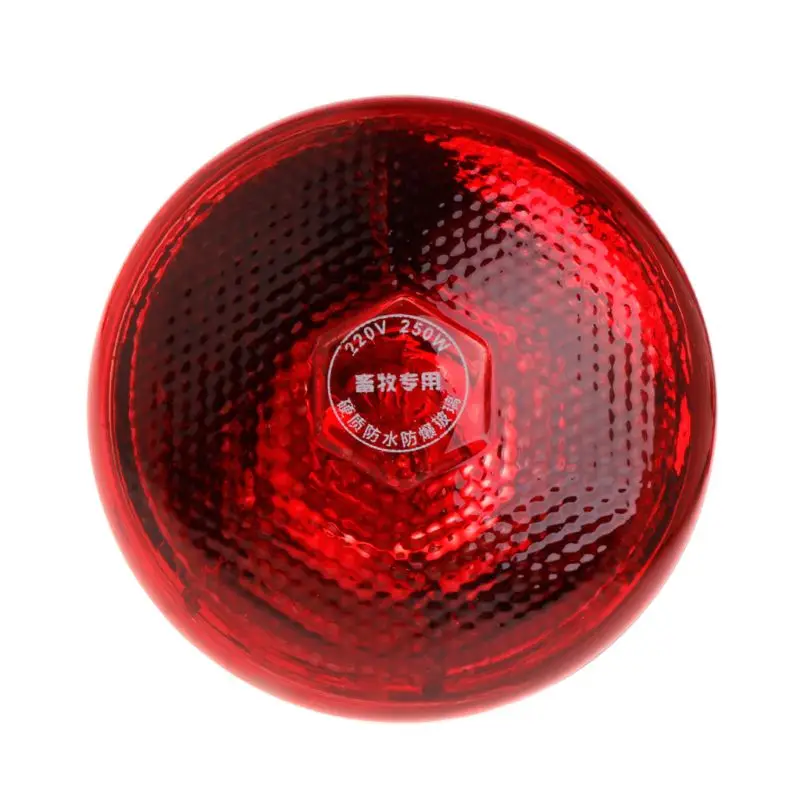 Thermal Lamp Red Infrared Short Wave Farm Pig Piggy Heat Light Bulb Thicken High Quality Brooder 220V 100/150/200/250W E65B